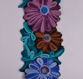 Porta retiazková výšivka kvety