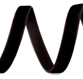 Stuha sametová sametka 6mm černá