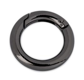 Karabina kulatá na klíče průměr 18mm nikl černá