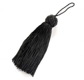 Střapec textilní ozdobný černý