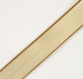 Stuha organzová průsvitná šíře 25mm zlatá rex