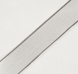 Stuha organzová průsvitná šíře 28mm stříbrná rex