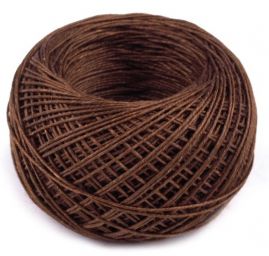 Niť lněná kovářská v plastovém pouzdře hnědá tmavá