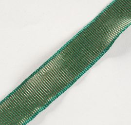 Stuha rex zlatozelená 27mm