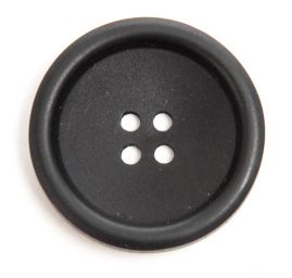 Gombík plastový čierny matný veľký