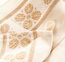 Kuchyňské utěrky krémová/béžová 2 ks