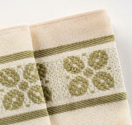 Kuchyňské utěrky krémová/olivová 2 ks