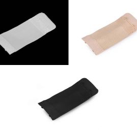 Prodloužení k podprsence šíře 38mm 2 řady/2 očka bílá na gumě