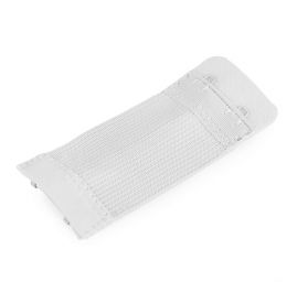 Prodloužení k podprsence šíře 38mm 2 řady/2 očka bílá na gumě