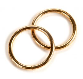 Kovový kruh Ø35mm zlatý