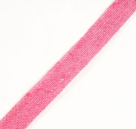 Stuha jutová přírodní šíře 15mm růžová