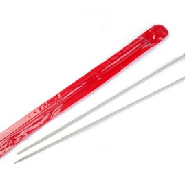 Pletací jehlice rovné kov vel. 5