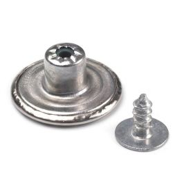 Knoflík riflový velikost 26" hvězda staromosaz