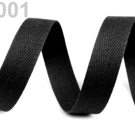 Keprovka - tkaloun šíře 12 mm černá