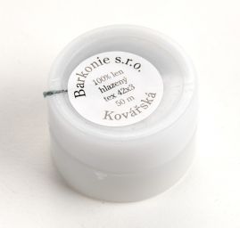 Niť lněná kovářská v plastovém pouzdře šedá