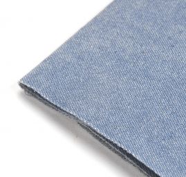 Záplata zažehlovací riflová 45×12 cm sv.modrá