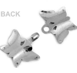 Ozdobné zapínání motýl nikl