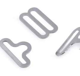 Zapínání na motýlka kovové nikl 18mm