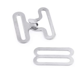 Zapínání na motýlka kovové nikl 18mm