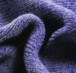 Šála pletená MarLen s melírovými pruhy