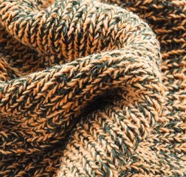 Šála pletená MarLen s melírovými pruhy