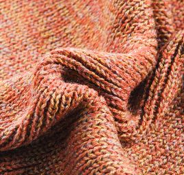 Pletená melírová šála MarLen oranžová