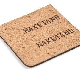 Nášivka umělá kůže nápis Naketano