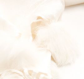 Šál zmes kašmír / hodváb s brmbolcami slon. kosť