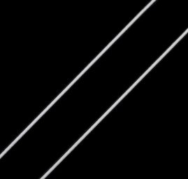 Guma klobouková kulatá tenká 1mm bílá