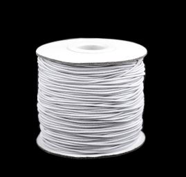 Guma klobouková kulatá tenká 1mm bílá