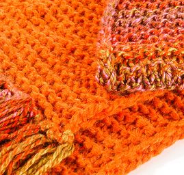 Šála pléd maxi šál rezavý