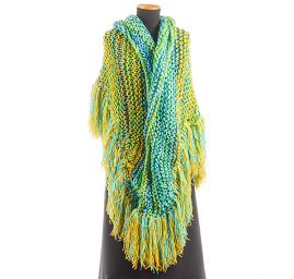 Pléd maxi šátek/šál žlutomodrý