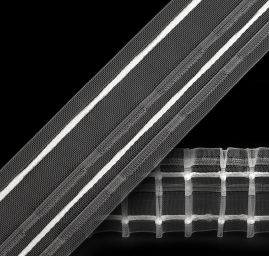 Záclonovka šíře 50 mm tužkové řasení transparentní