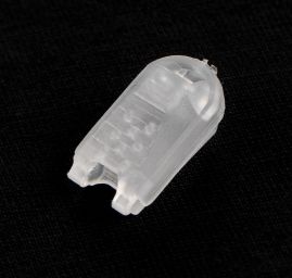 Koncovka plastová zamačkávací průsvitná