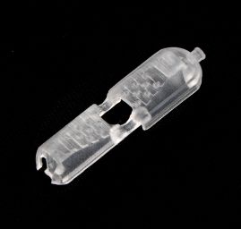 Koncovka plastová zamačkávací průsvitná