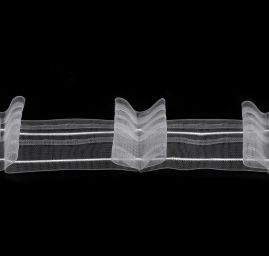 Záclonovka 2 skladová šíře 50 mm transparentní