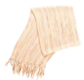 Šála jemná s třásněmi žlutá