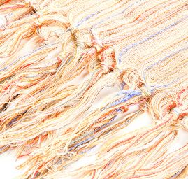 Šála jemná s třásněmi žlutá