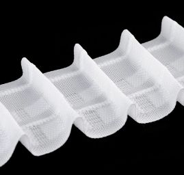 Záclonovka šíře 60 mm tužkové řasení bílá