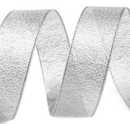 Stuha rex stříbrná 10mm