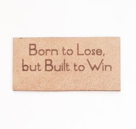 Nášivka umělá kůže oboustranná