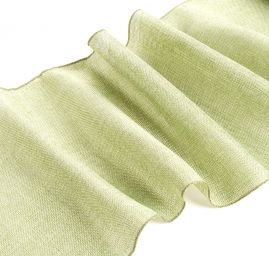 Stuha dekorační pás juta šíře 27 cm zelená