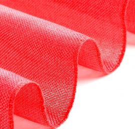 Stuha dekorační pás juta šíře 27 cm malinová