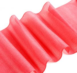 Stuha dekorační pás juta šíře 27 cm malinová