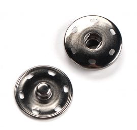 Patentky kovové velikost 25mm nikl tmavý