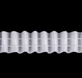 Záclonovka universální řasení šíře 25 mm bílá