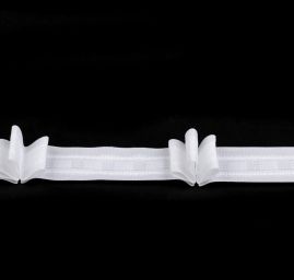 Záclonovka 3 skladová šíře 25 mm bílá