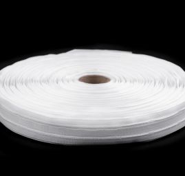 Záclonovka 3 skladová šíře 25 mm bílá