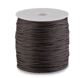 Šňůra bavlněná voskovaná 1,5-2mm tm.hnědá