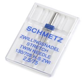 Strojová dvojjehla SCHMETZ dvojjehla stretch 2,5/75